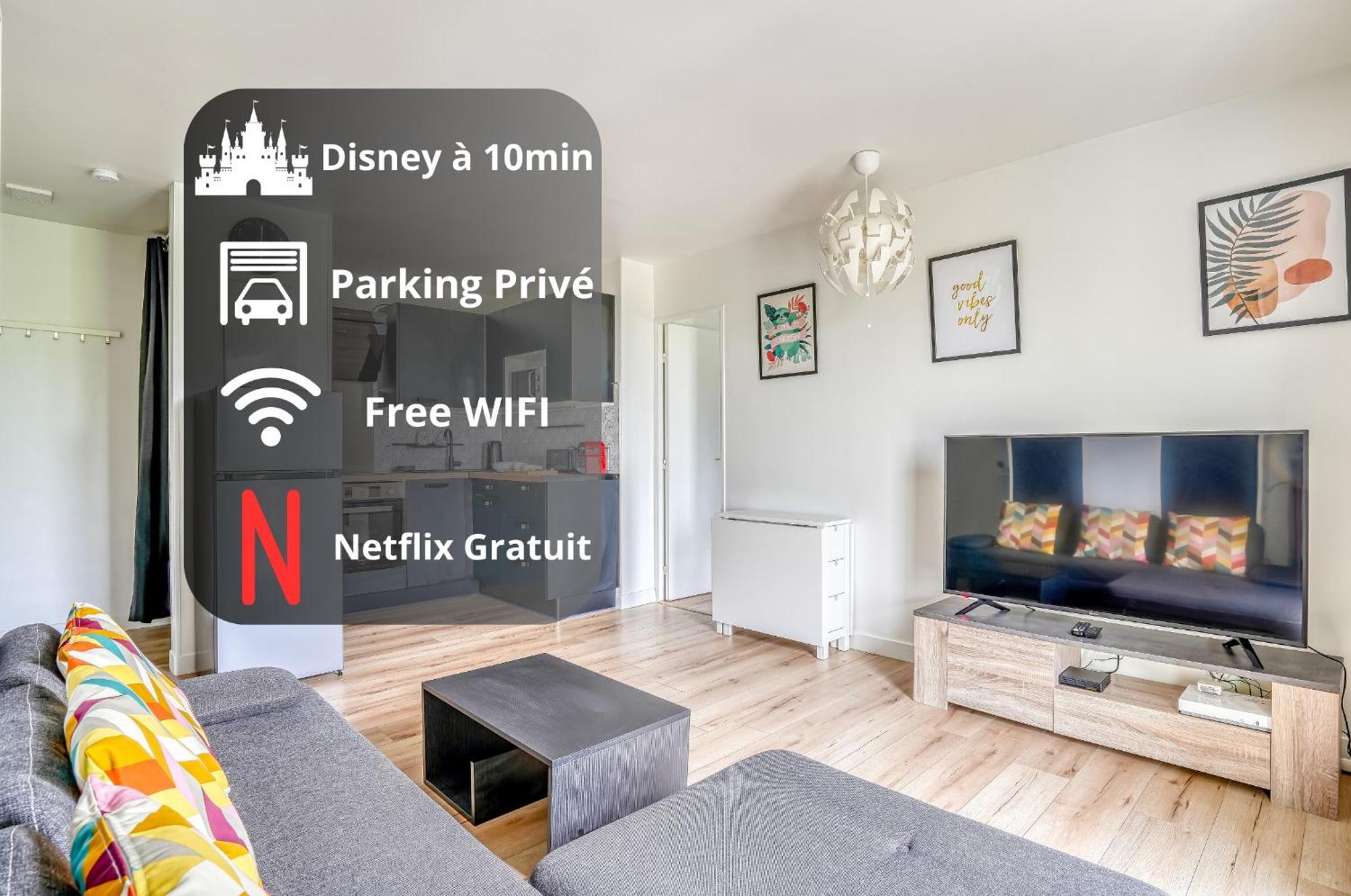 Le Convertible - Proche Disney - Parking Prive Chalifert Bagian luar foto